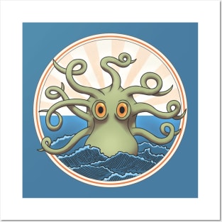 Cartoon Octopus Posters and Art